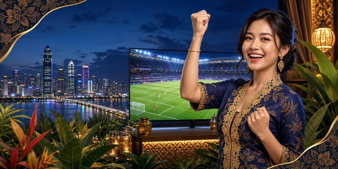 Pemain kasino di Johor menggunakan apl mycuci1 dengan motif batik dalam suasana moden