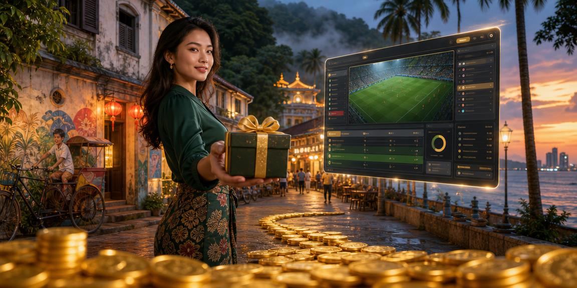 Pemain kasino di Pulau Pinang menikmati permainan baccarat live dalam suasana glamor